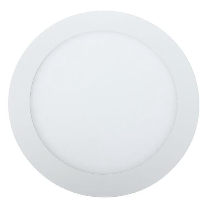 LED Downlight Slim Rond 6W – 3000K Warm Wit – Mat Wit Aluminium – Ø120 mm – Sparing 105-117 mm – 230V