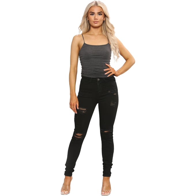 Dames Skinny Stretch Denim Jeans| Enzo Designer Damesmode