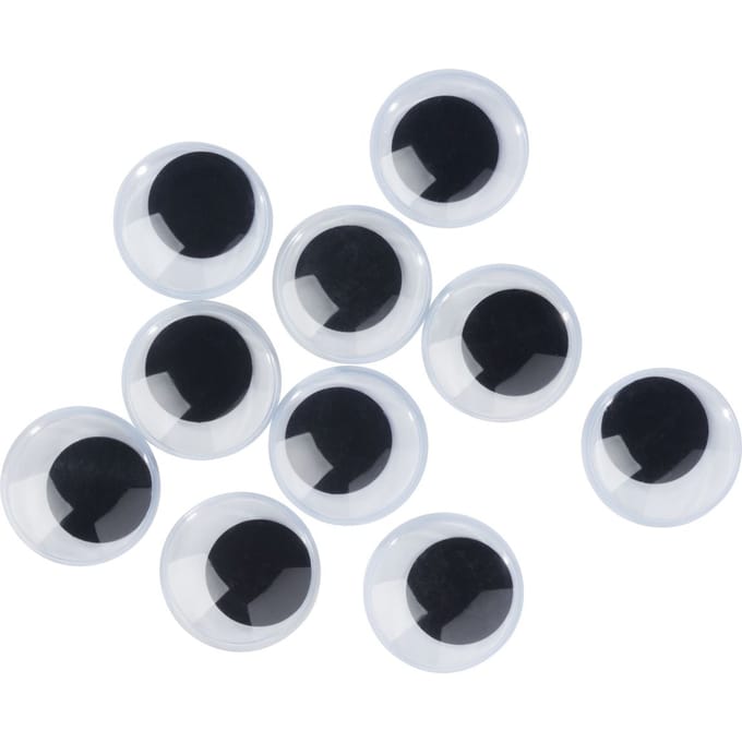 VBS Wiebeloogjes om op te plakken"Rond", 30 mm, 10 stuks
