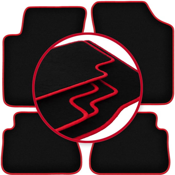 CARLUX-RED automatten voor: Kia Picanto I hatchback (2003-2011)