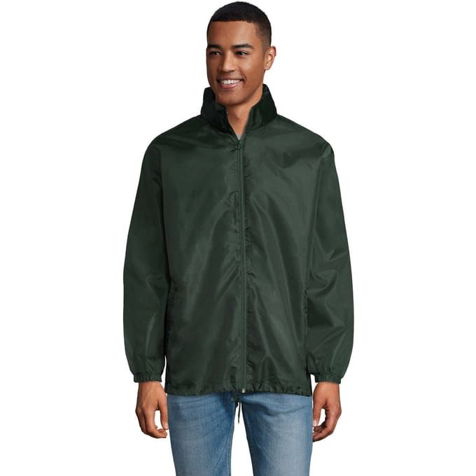 SOLS Unisex windjack met shift voor volwassenen (Bosgroen)