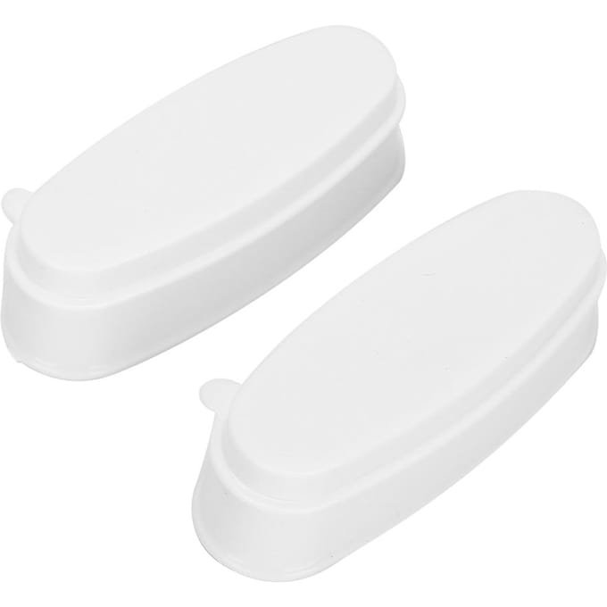 2 stuks Nagel Dip Poeder Tray Nagel Dip Container DIY Nail Art Gereedschap Accessoire white