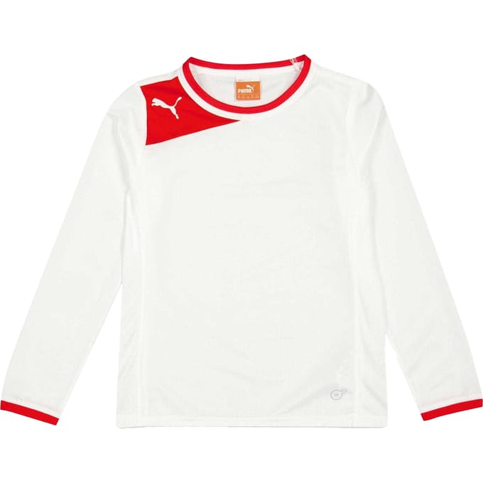 Puma Power Cat-shirt voor kinderen (Wit/rood)