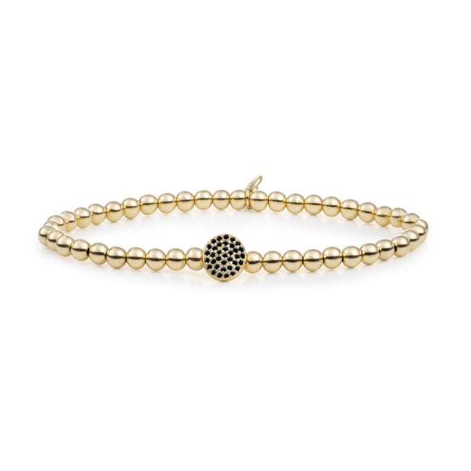 Sparkling Jewels armband SB-G-4MM-DISC-BL