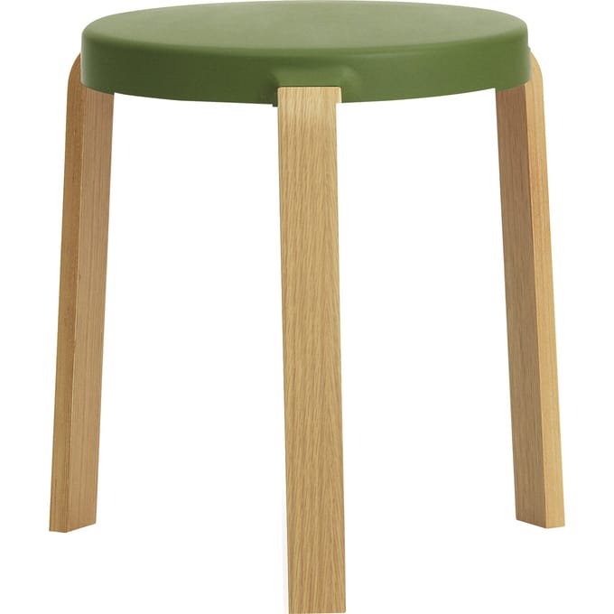 Normann Copenhagen - Tap kruk - olijf - eiken - groen