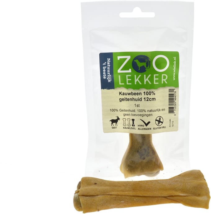 Zoolekker Kauwbeen 100% geitenhuid