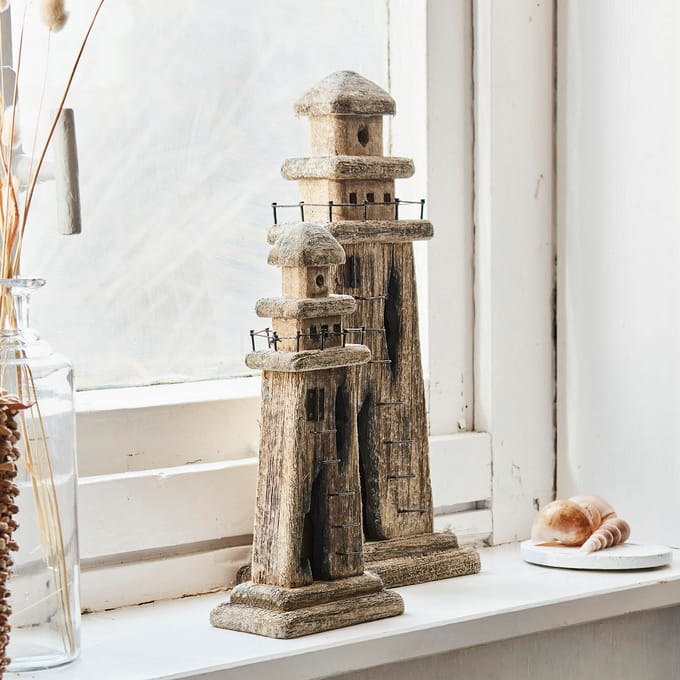 LOBERON Siervuurtoren set van 2 Bourgneuf bruin/zwart