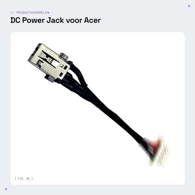 Dailygoods - DC Power Jack voor Acer Aspire Laptops