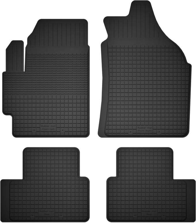 Wielganizator BasicProtect Serie - Rubber Auto Matten - Komplet - Suzuki Splash 2008-2014 - Antislip
