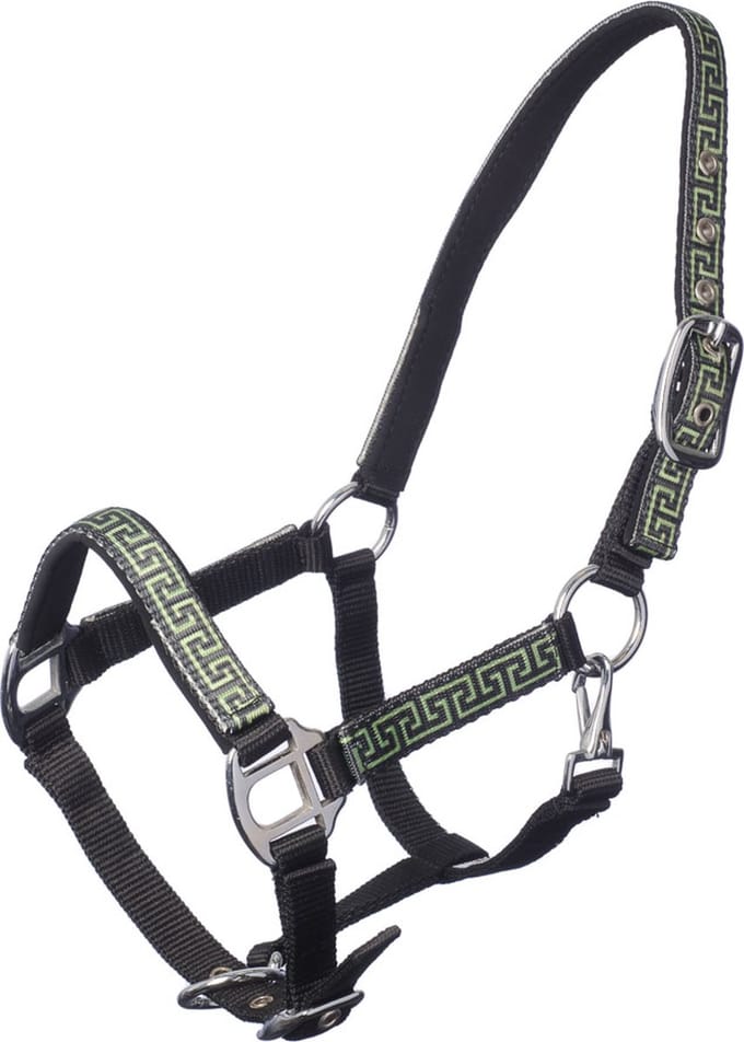 MHS Halster Satin Mini Zwart Lime