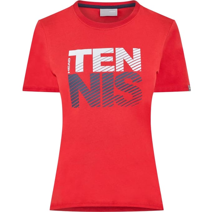 Head Dames/Dames Club Lisa Crew Hals T-shirt (Rood)