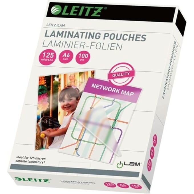 Lamineerhoes Leitz ILAM A6 2x125micron EVA 100 stuks
