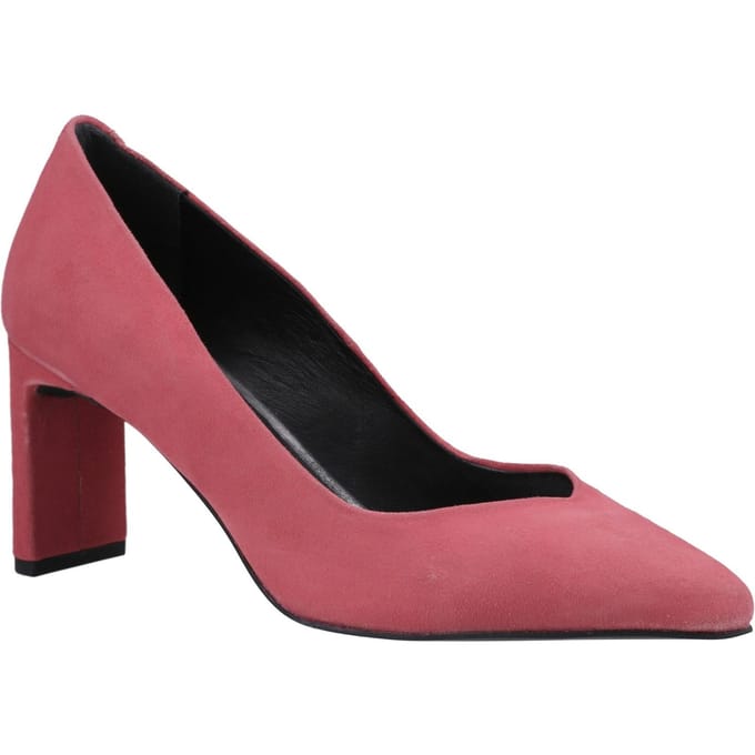 Hush Puppies Olivia Suède Dames Koraal Schoenen