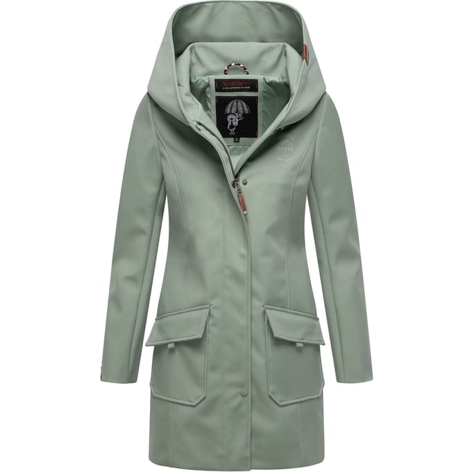 Marikoo dames softshelljas – Mayleen, waterafstotend met capuchon