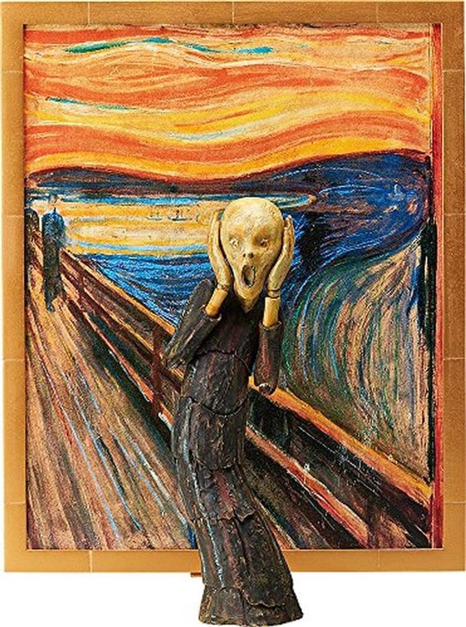 Actiefiguur van Het Schreeuwen Kunstwerk 14 cm