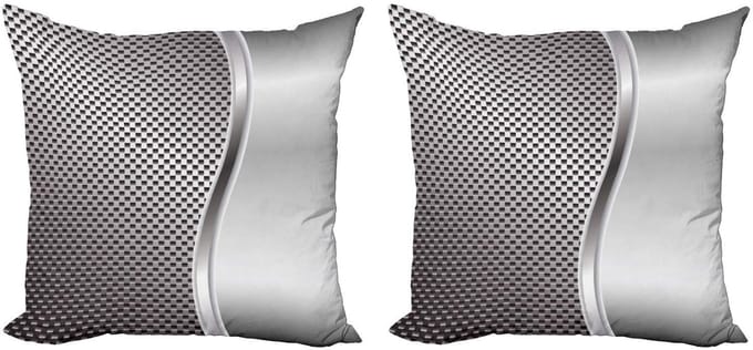 ABAKUHAUS Kussenhoes Set 2x50x50 cm – Dubbelzijdig – Microvezel