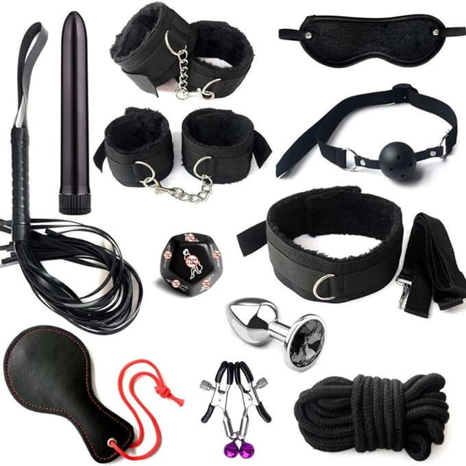 Core® Seksspeeltjes voor koppels - Bondage - Vastbinden - Zwart - 24cm x 17cm x 7cm