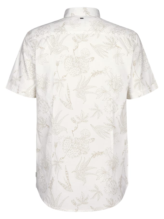Petrol Industries - Heren All-over print overhemd Scout - Wit