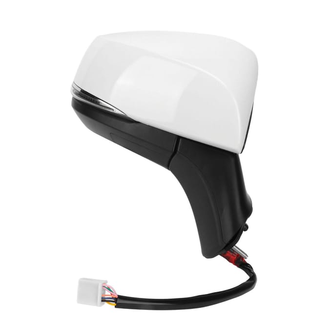 Super Witte Power Verwarmde Zijspiegel Met Knipperlicht Dodehoekbewaking Vervanging voor RAV4 black