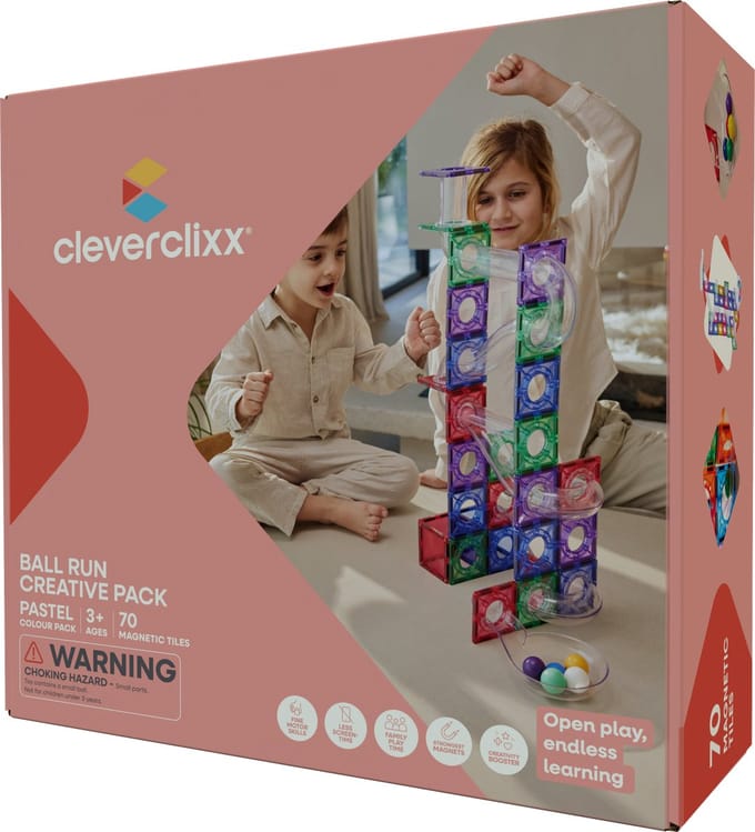 Cleverclixx Ball Run Creative Pack Pastel - 70 stuks