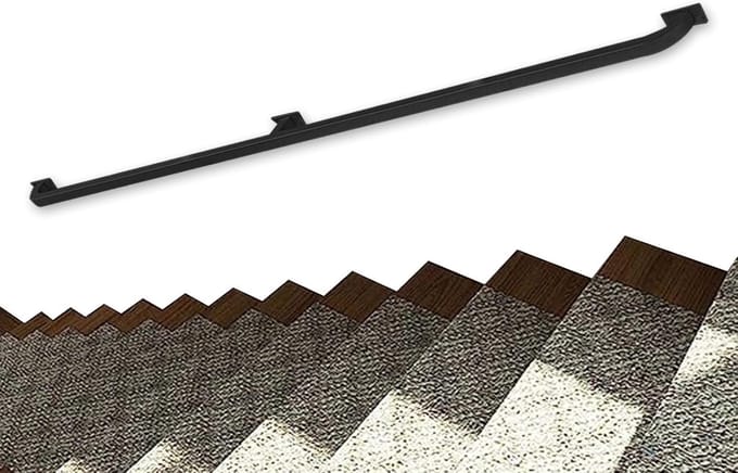 Trap Leuning - Steun Reling - Veiligheid Binnen Buiten - Smeedijzer Gegalvaniseerd - 450cm Lengte