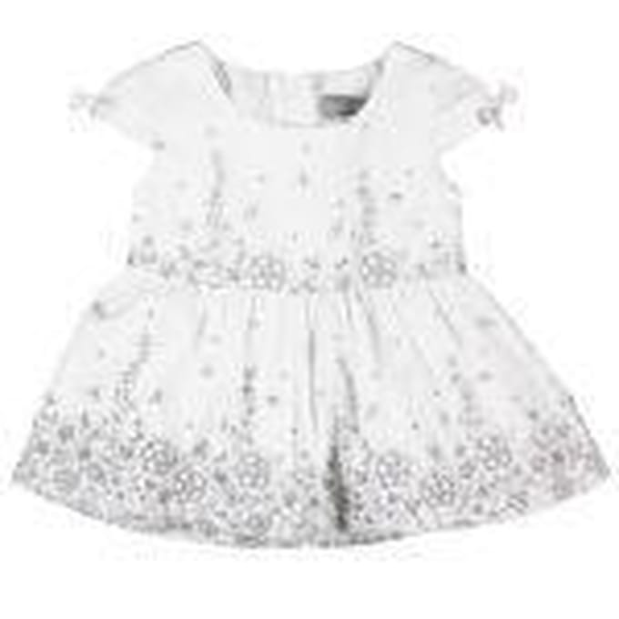 Boboli Baby Feest Jurk - White - Maat - 68/6M