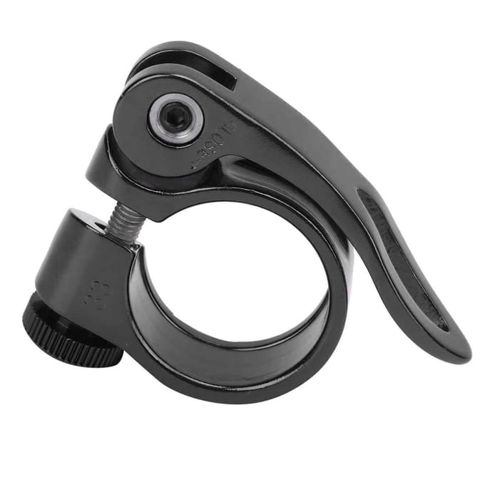 Collier de serrage durable pour tube de selle de vélo de 28,6 mm, en alliage d'aluminium, accessoire de vélo, bleu black