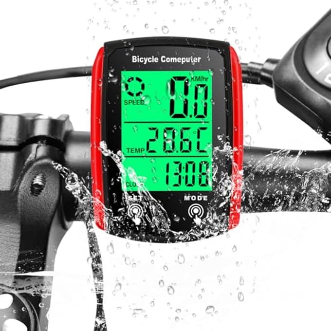 Universele Fietscomputer met Touchscreen en 19 Functies - Waterdicht en Betrouwbaar