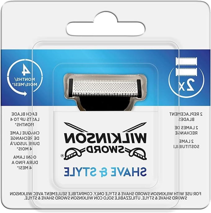 Reserve Mesjes - Scheerkoppen - Baard Styler - Dubbelzijdig Scheren - 2 Stuks - Zilver