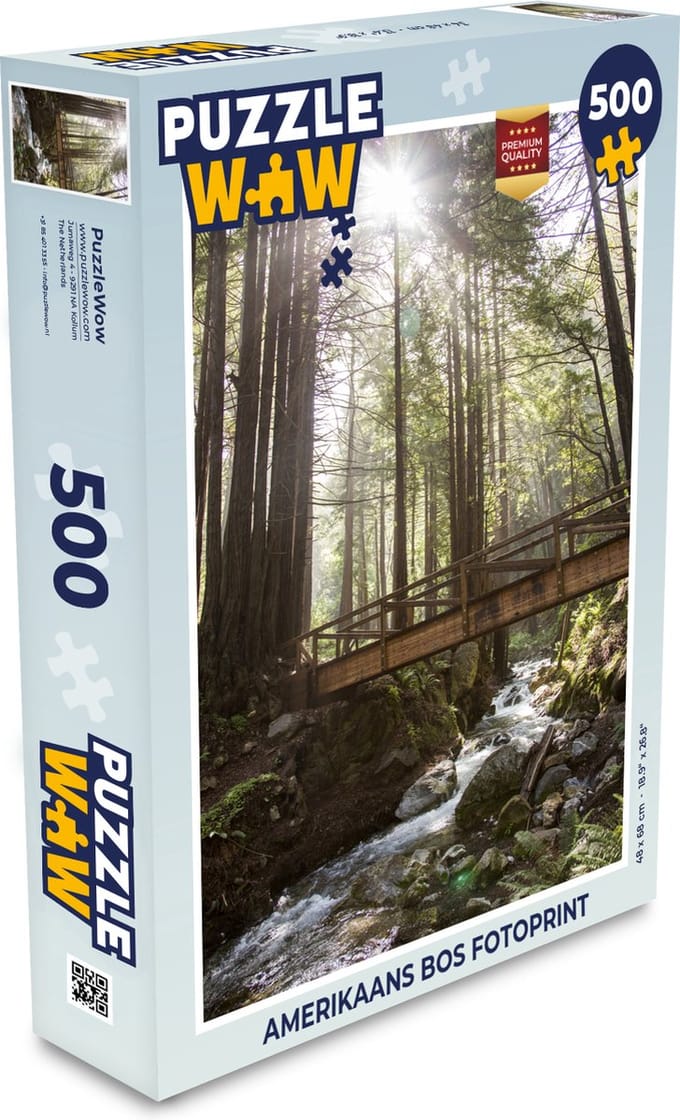 Puzzel Amerikaans bos fotoprint - Legpuzzel - Puzzel 500 stukjes