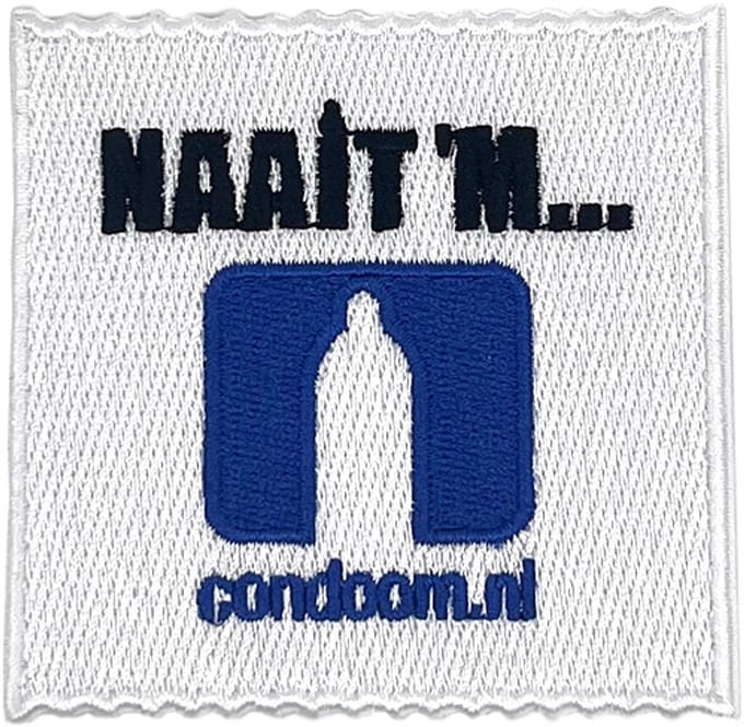 Condoom.nl Carnavals embleem - Naait 'm