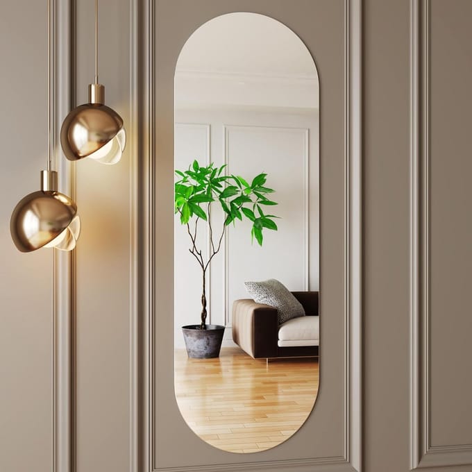 Staande Spiegel 122x41 cm Frameloos voor Volle Lengte