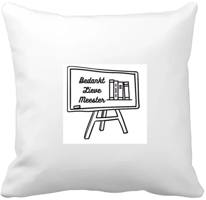 Akyol - bedankt lieve meester Kussen hoes - Meester - meester - leraar - 40 bij 40 cm