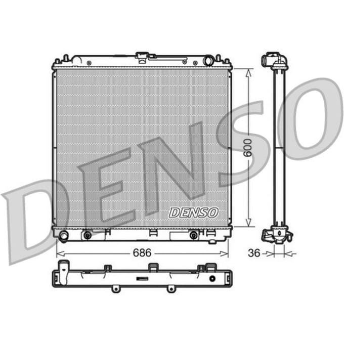 Radiator, motorkoeling DENSO DRM46032