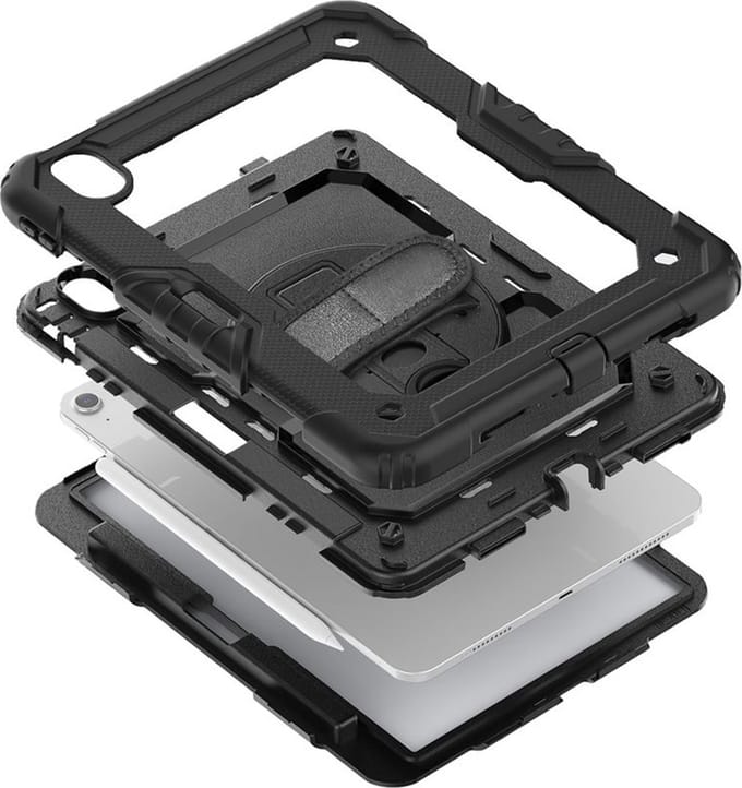 Just in Case tablet Hoes geschikt voor Samsung Galaxy Tab Active5 / Tab Active3 - Shockproof Case - Zwart