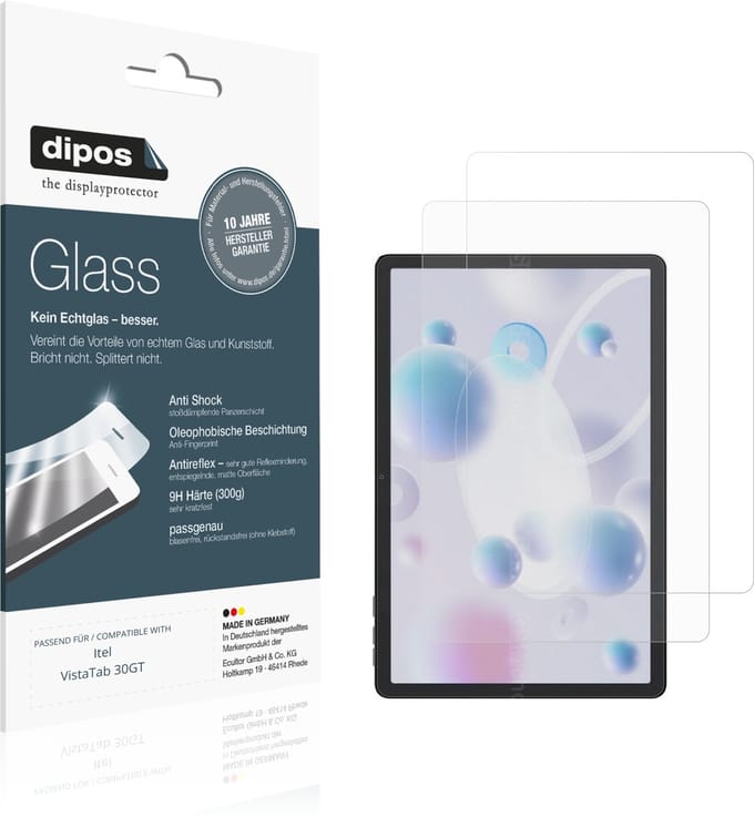 dipos – 2x Matte Pantserfolie geschikt voor Itel VistaTab 30GT | 9H Screenprotector