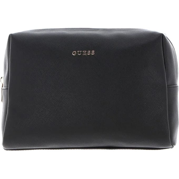 GUESS Toilettas Top Zip Cosmetic Bag Black Zwart