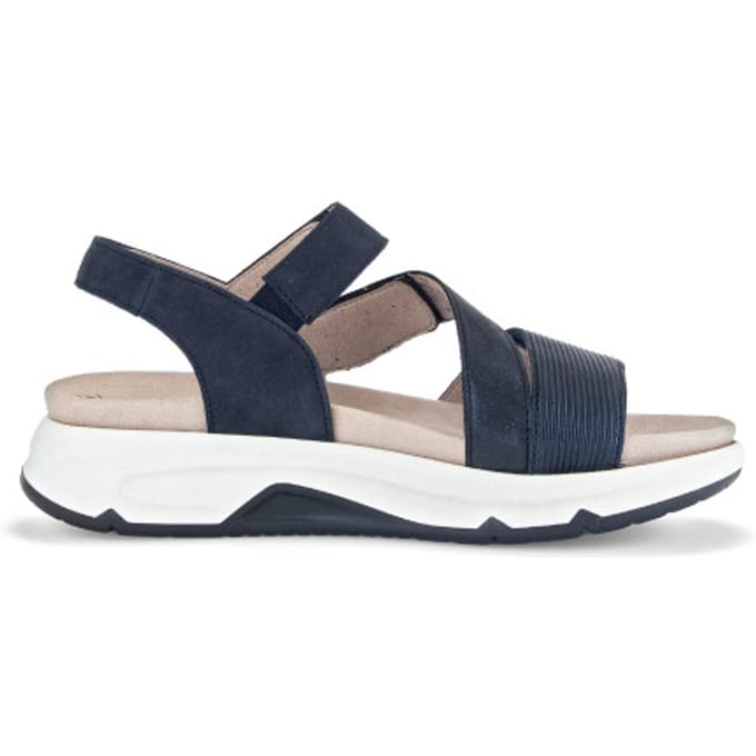 Gabor rollingsoft sensitive 66.882.66 - dames rollende wandelsandaal - Blauw - maat 38.5 (EU) 5.5 (UK)