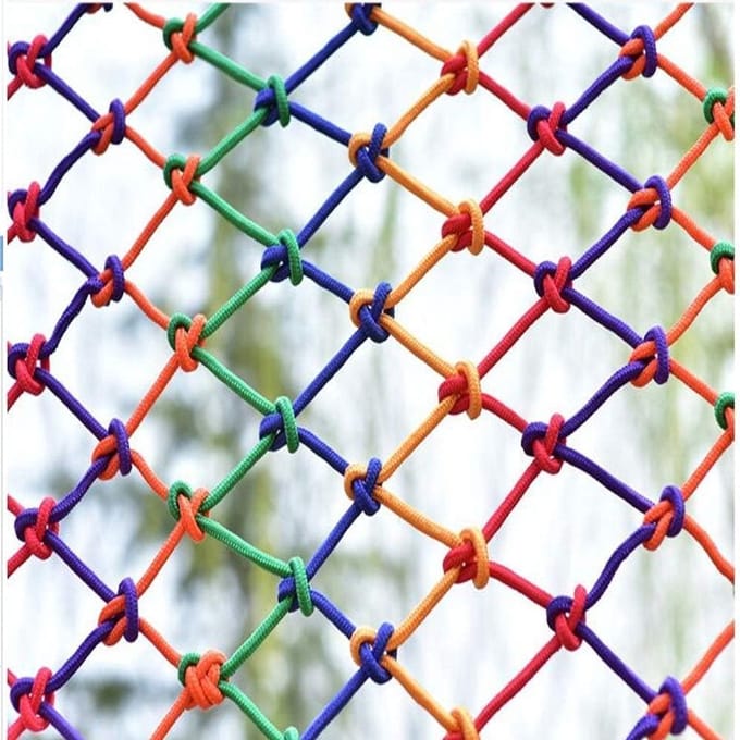 Veiligheidsnet - Beschermnet Heknet - Kinderen Beveiligen - UV-gestabiliseerd Rotbestendig - 2 x 3 m - Kleurrijk