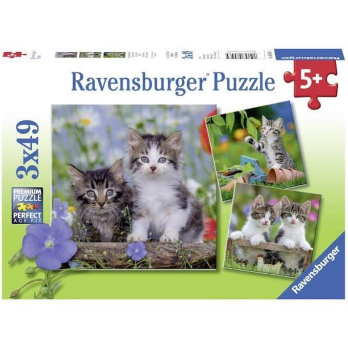 Ravensburger Jigsaw puzzle Young Kittens 3x49pcs. 2D Puzzels