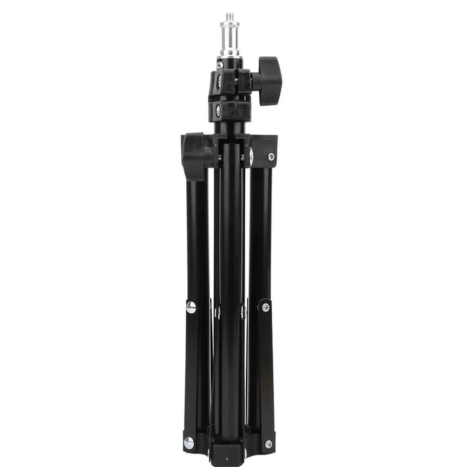 Trépied de Photographie 60CM Support de Lampe Support Selfie Vis 1 4 Extensible Outil d'Éclairage Vidéo black
