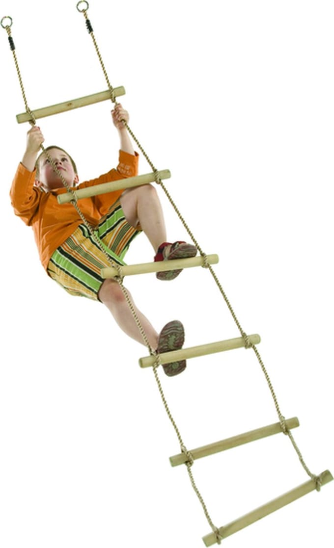 Touwladder PP touw 12 sporten 4,4m