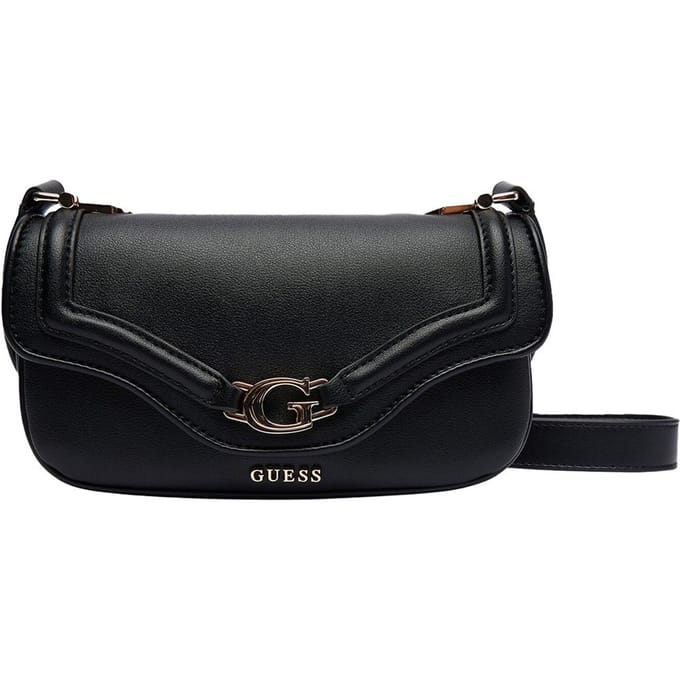 GUESS schoudertas Dea Crossbody Flap Bag Black zwart