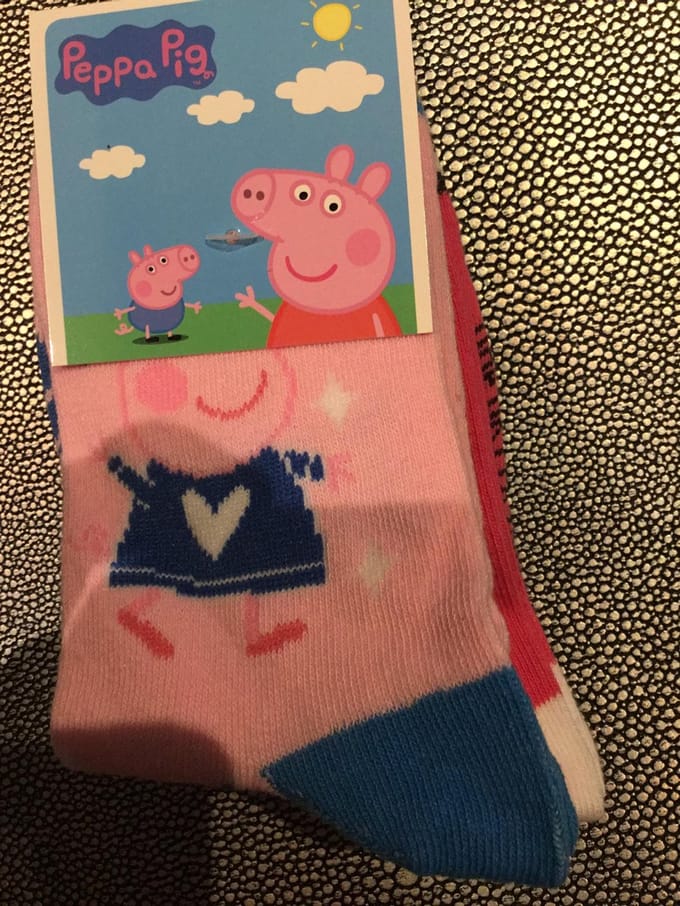 Peppa Pig Set van 3 paar sokken maat 31/34