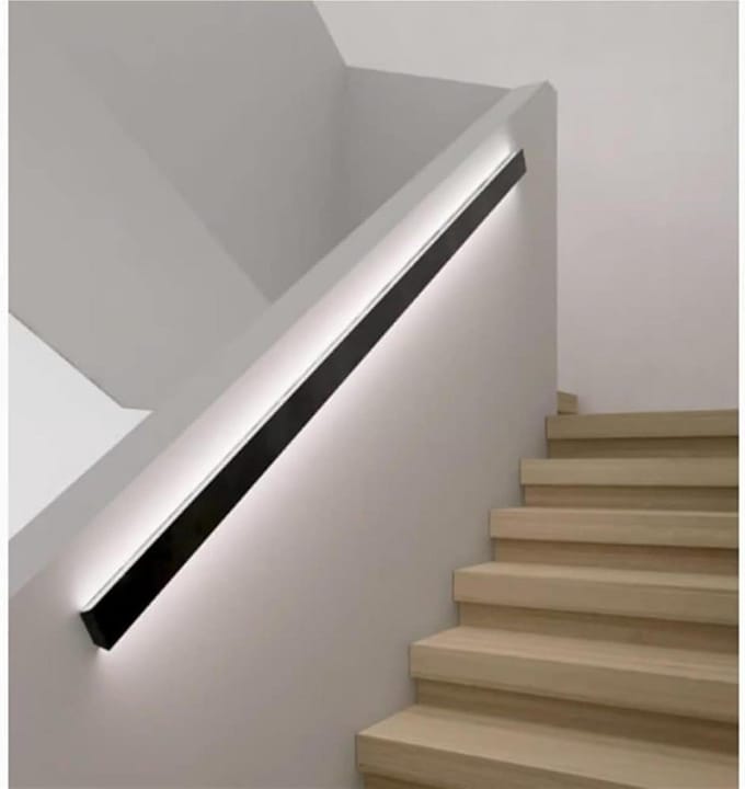 Verlichte Trapleuning - Wandmontage Leuning - Veiligheid Verhoging - Met Bewegingssensor - 220 cm - Neutraal Licht