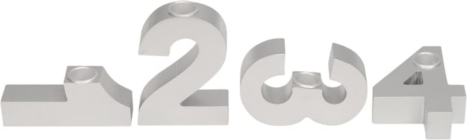 kaarsenhouder advent /modern/zilver/mdf/1234/posiwio collectie