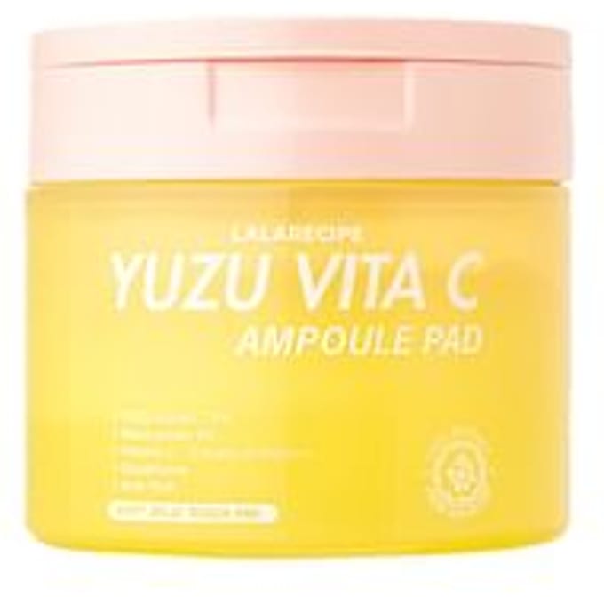 Yuja Vita C Ampoule Pad, Verhelderend Schoonheidsmasker, 80 stuks, 150 ml (5,07 fl oz) white
