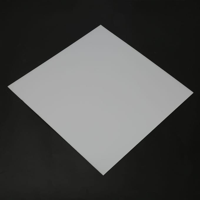 2x300x300mm Witte Polyoxymethyleen Plaat POM Technische Kunststof Plaat white