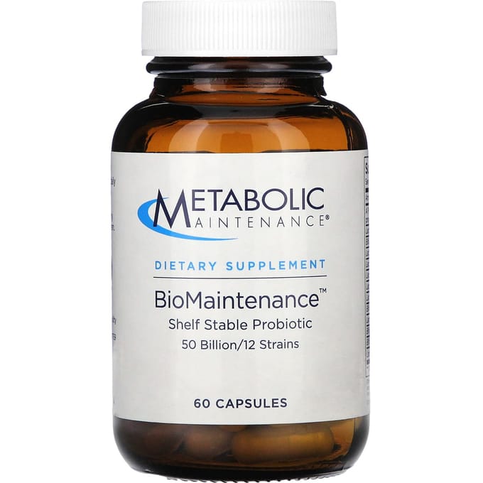 Metabolic Maintenance, BioMainterance, probiotique stable à température ambiante, 60 capsules