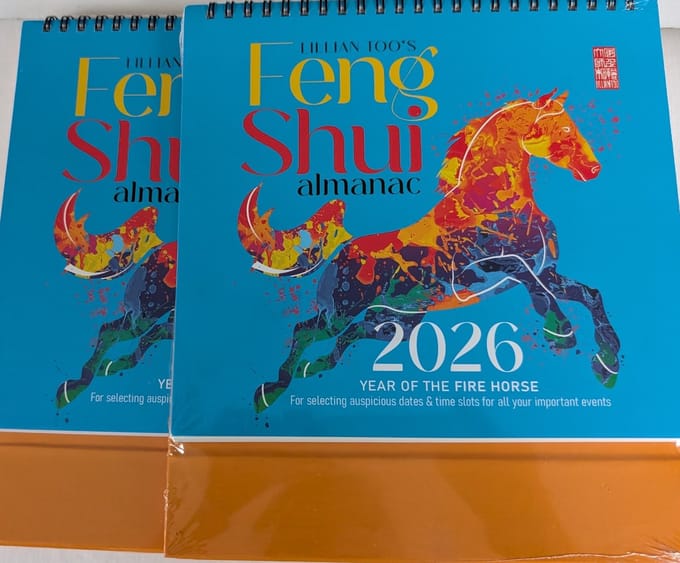 Almanac 2026, set van 2 stuks, Jaar van de vuur Paard